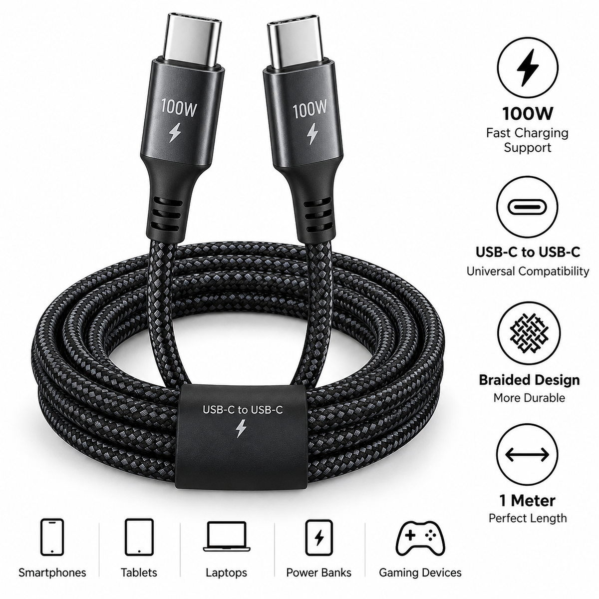 Product idea: 100W USB-C to USB-C Fast Charging Cable